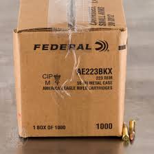 Federal .223 Rem 55gr FMJ - 1000 Rounds